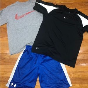 Youth Large Nike and Under Armour Lot